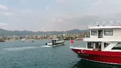 deniz turizmi - Tekne ve yatlarda Kovid-19 denetimi yapıldı - MUĞLA Videosu