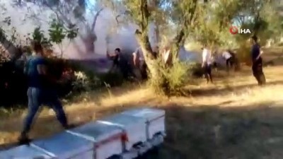 itfaiye araci -  Edremit’te yangını söndürmek için mahalle sakinleri seferber oldu Videosu