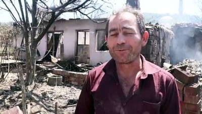 camasir makinesi - Tadilat yaptırdığı evi orman yangınında kül oldu - MANİSA Videosu