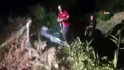 dere yatagi -  Çamura batan eşeği itfaiye ekipleri kurtardı Videosu