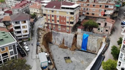 insaat alani -  Gaziosmanpsa'da boşaltılan bina ve çevresinde incelemeler sürüyor Videosu