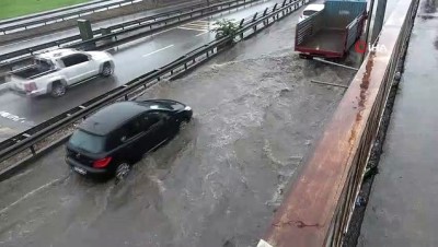 yagis uyarisi -  Trabzon’da şiddetli yağış sonrası yollar göle döndü Videosu