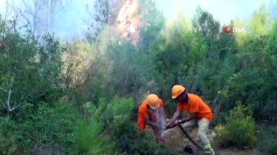 orman yangini -  Antalya'daki orman yangınında hortum paniği Videosu