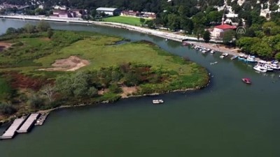 haziran ayi - (Drone) Haliç'te suyun renginin değişmesi - İSTANBUL Videosu