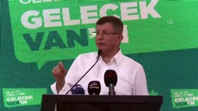 il kongresi - Gelecek Partisi Genel Başkanı Davutoğlu: 'Doğal gaz keşfinin ülkemize ve milletimize hayırlı olmasını diliyorum' -  VAN Videosu