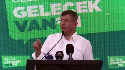 Gelecek Partisi Genel Başkanı Davutoğlu: 'Doğal gaz keşfinin ülkemize ve milletimize hayırlı olmasını diliyorum' -  VAN