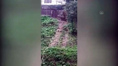 istinat duvari - Sağanak sonrası istinat duvarı çöktü - GİRESUN Videosu