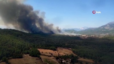 yukselen -  Serik'te orman yangını Videosu