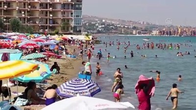 cezbe - Sıcaktan bunalanlar sahillerde serinlemeye çalıştı - TEKİRDAĞ Videosu