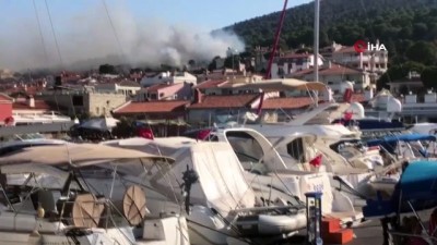  Ünlü tatil merkezi Çeşme'de yangın