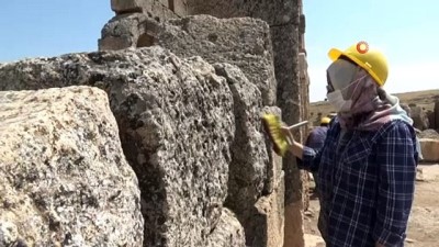 sanat tarihi -  Zerzevan Kalesi'nde 100 gönüllü tarih elçisiyle kazı Videosu