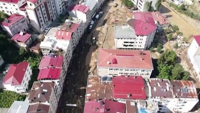 saganak yagis - (DRONE) Dereli'deki hasar bölgesi havadan görüntülendi - GİRESUN Videosu