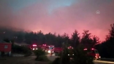 Kozan'daki orman yangını - Bazı evler tahliye edildi (4) - ADANA