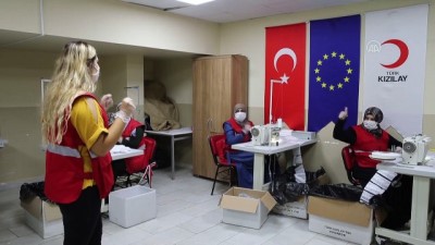 ozel tasarim - Türk Kızılay Toplum Merkezleri'nin maske üretimi 1 milyonu geçti  - HATAY Videosu