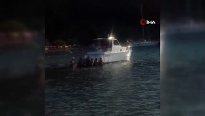  Türk usulü tekne kurtarma; görenler şaşkına döndü