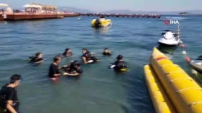 dalis egitimi -  Aydınlı gazeteciler seslerini suyun altından duyurmaya çalıştı Videosu