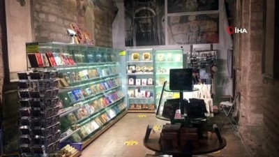 fresk -  İbadete açılan Kariye Camii'nin içi görüntülendi Videosu