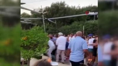 yabanci turist -  Sosyetik işletmede yumruklar havada uçuştu Videosu