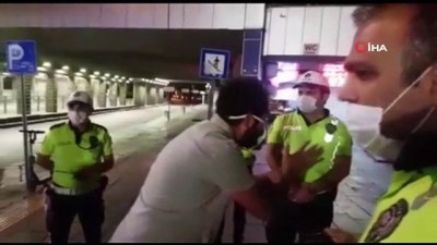 taksi soforleri -  Ankara’da alkollü sürücüler polis ekiplerine zor anlar yaşattı Videosu