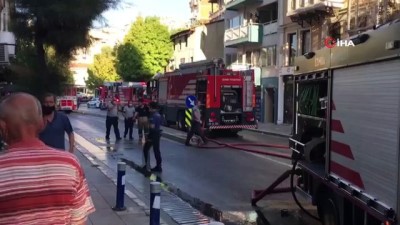 itfaiye araci -  İzmir'de tarihi yapıda korkutan yangın Videosu