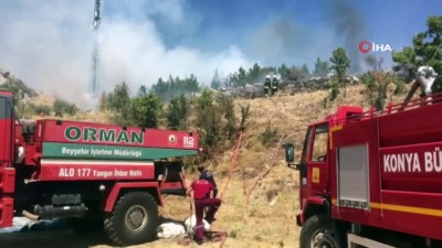 orman yangini -  Konya'da orman yangını Videosu