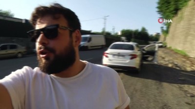 sicak asfalt -  Rize’de sathi kaplama sürücüleri isyan ettirdi Videosu