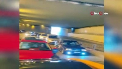 dugun konvoyu -  İstanbul’da silahlı, patinajlı ve kuralsız düğün konvoyu terörü kamerada Videosu