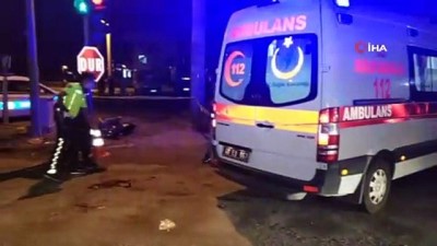 polis ekipleri -  Muğla’da otomobille motosikletin çarpışma anı kamerada Videosu