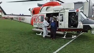 diyaliz hastasi -  Diyaliz hastası kadının imdadına Sahil Güvenlik Helikopteri yetişti Videosu