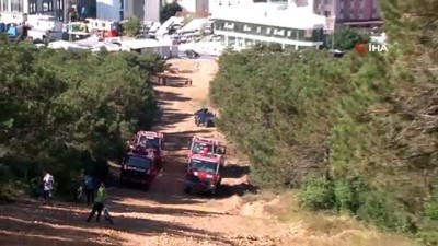 helikopter -  Kayışdağı'nda ormanlık alanda yangın çıktı Videosu