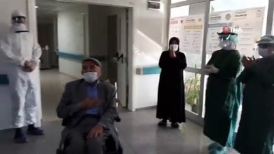 seker hastasi -  83 yaşında Korona virüsü yendi...Hastaneden dualarla çıktı Videosu