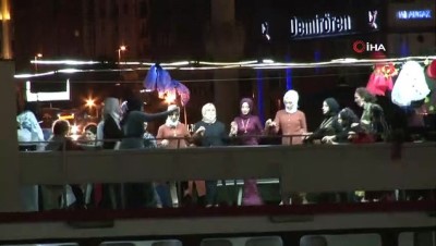 akalan -  İstanbul Haliç’te teknelerde korona denetimi Videosu