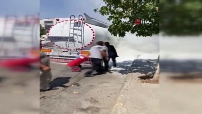 yag fabrikasi -  Tanker alev aldı faciadan dönüldü Videosu