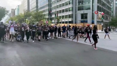 polis siddeti -  - ABD’de ‘dizinizi boynumuzdan çekin’ temalı protesto Videosu