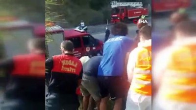 ilk mudahale -  Fethiye’de otomobil takla attı: 2 yaralı Videosu