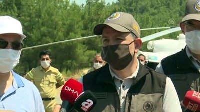 orman yanginlari - Pakdemirli: '(Menderes'teki orman yangını) Başlangıç noktasında yeyicek içecek materyalı bulunmuş' - İZMİR Videosu