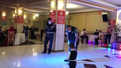 polis ekipleri -  Polis ekiplerinden düğünlere korona denetimi Videosu