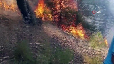 Amasya’da orman yangını