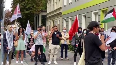 din adami - Avusturya'da İsrail ve ABD protesto edildi - VİYANA Videosu