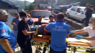  Bursa'da 30 metrelik kayalıktan düşen genci itfaiye ekipleri kurtardı