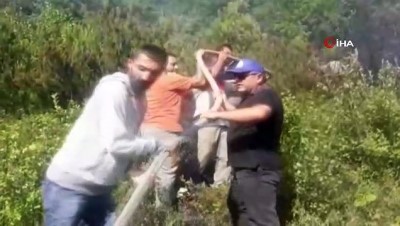 yangin helikopteri -  Kastamonu’da 200 hektarlık ormanlık alanda yangın çıktı Videosu