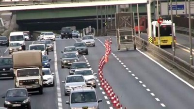 trafik yogunlugu -  Haliç Köprüsü'nde 2. etap yenileme çalışması devam ediyor Videosu