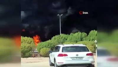 dizel yakit -  - Kuveyt'te akaryakıt tankeri alev alev yandı Videosu