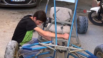 makine muhendisi -  Pandemi sürecinde evde sıkılan liseli genç, su motorundan 'buggy' araba yaptı Videosu