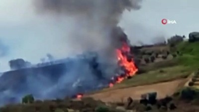 kalamis -  Tekirdağ’da korkutan yangın... 100 dönüm zeytinlik alan alev alev yandı Videosu