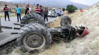 ilk mudahale -  Traktör şarampole devrildi: 1'i çocuk 4 yaralı Videosu