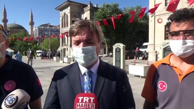  Aksaray'da tedbirlere uyan işletmelere “Covid Güvenli Alan Sertifikası”