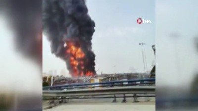  - Beyrut Limanı'nda korkutan yangın