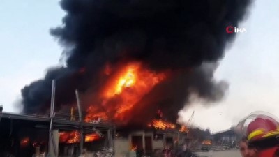  - Beyrut Limanı'nda korkutan yangın