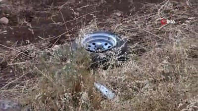  Hurda yığınına dönen araçtan sağ çıktı